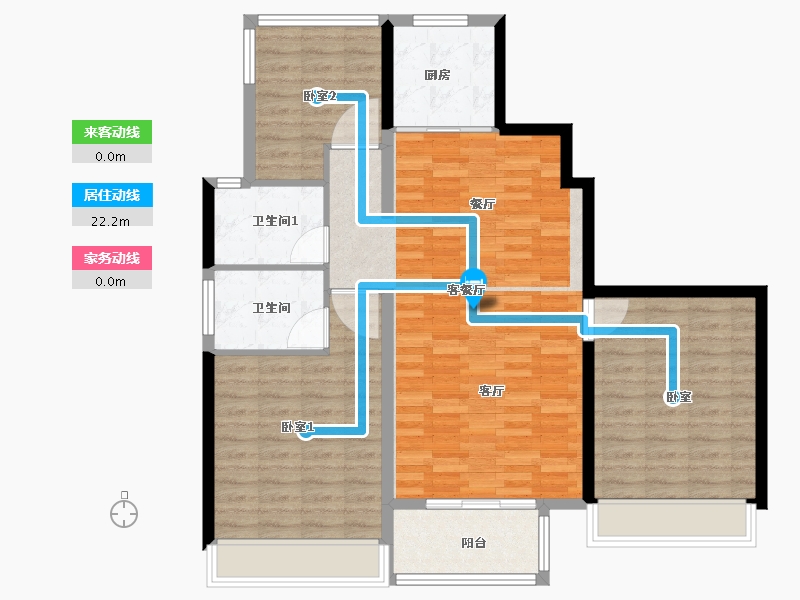 浙江省-湖州市-兴樾府-102.12-户型库-动静线