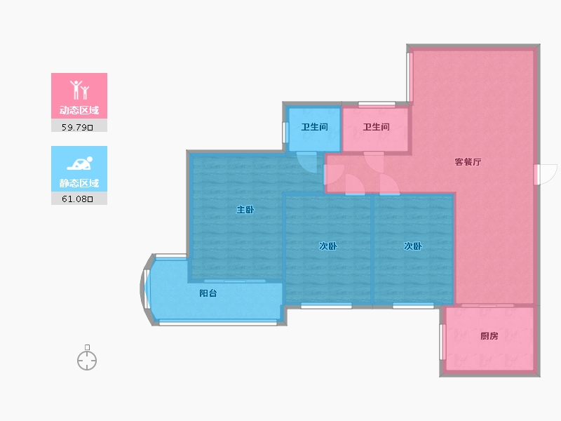 山东省-济南市-华森·碧云天-120.00-户型库-动静分区