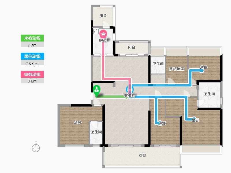 广西壮族自治区-贺州市-碧桂园凯旋城-200.00-户型库-动静线