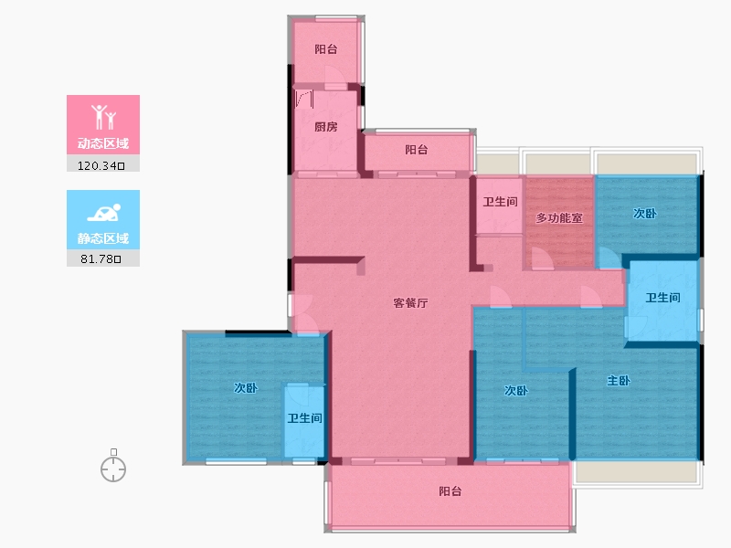 广西壮族自治区-贺州市-碧桂园凯旋城-200.00-户型库-动静分区