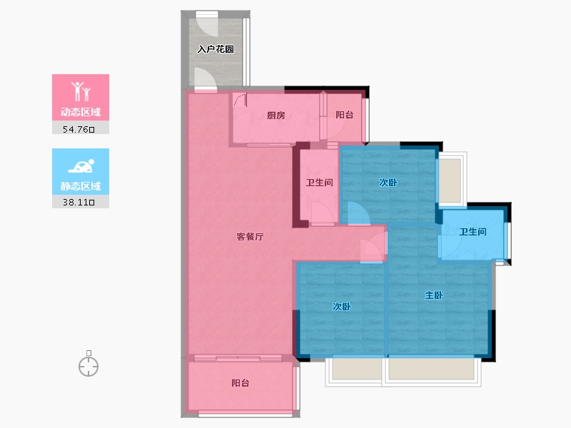 广东省-肇庆市-鸿景城-82.93-户型库-动静分区