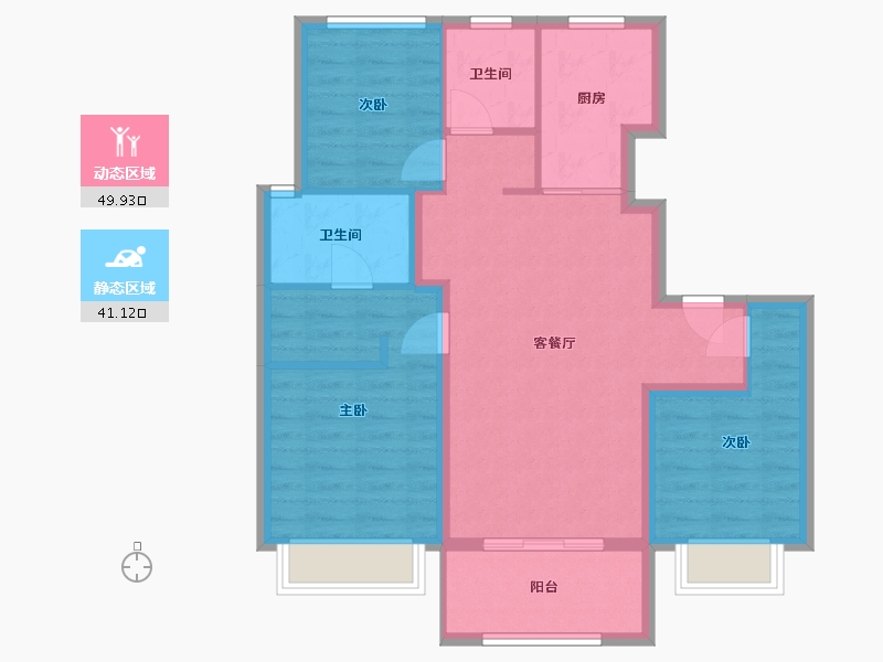 山西省-临汾市-翰林学府-109.00-户型库-动静分区