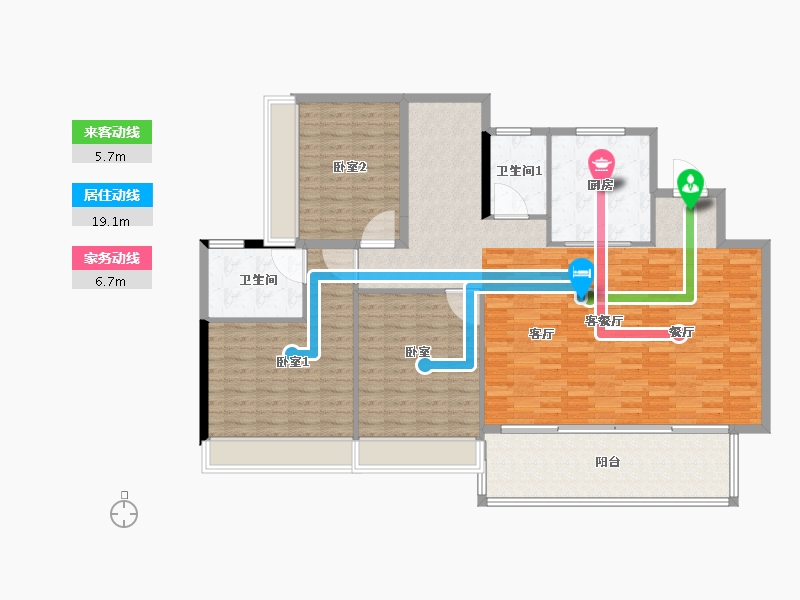 浙江省-湖州市-绿地南浔城际空间站-文华府-149.35-户型库-动静线