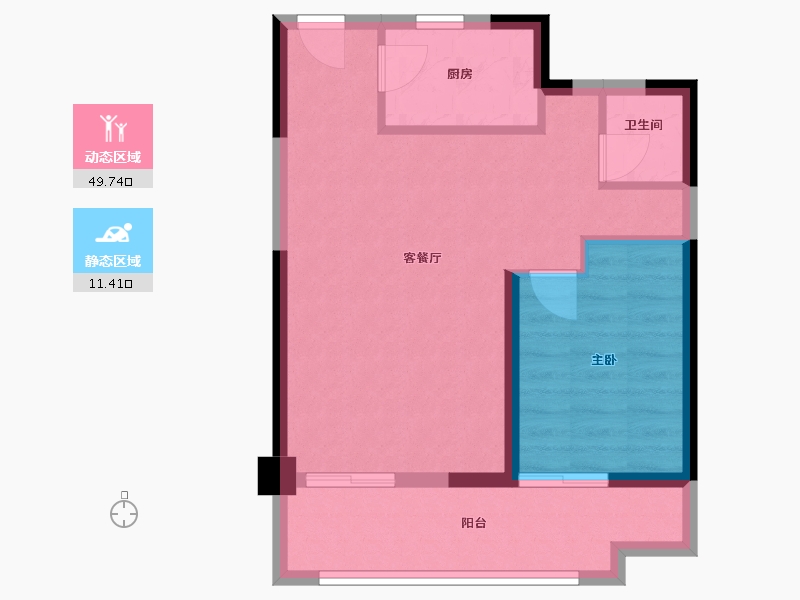 福建省-泉州市-刺桐春晓-123.00-户型库-动静分区