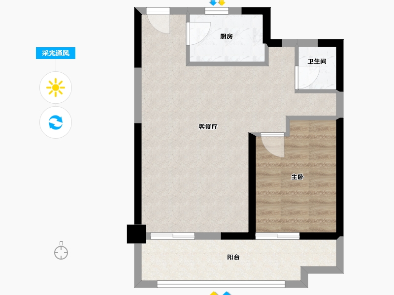 福建省-泉州市-刺桐春晓-123.00-户型库-采光通风