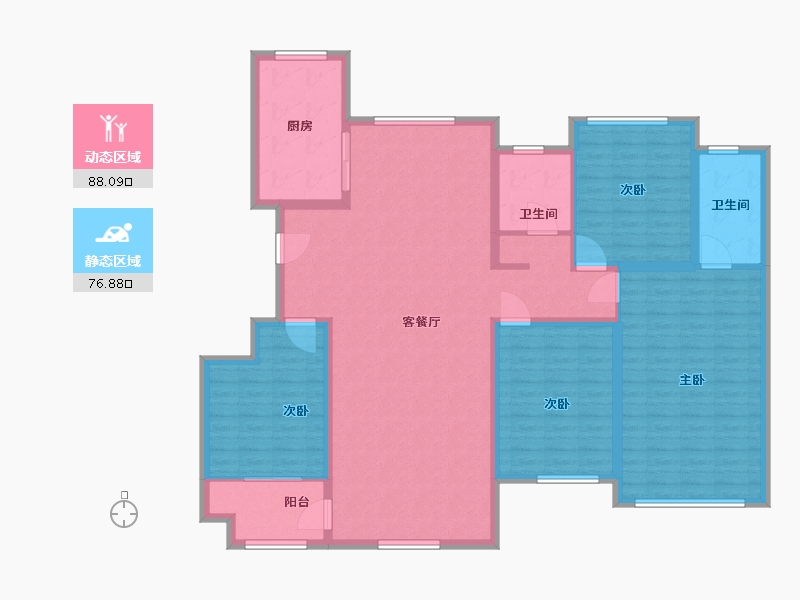 山东省-潍坊市-万华城-150.00-户型库-动静分区