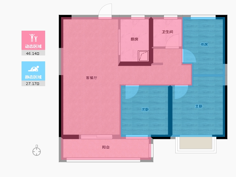 湖北省-武汉市-自建-75.00-户型库-动静分区