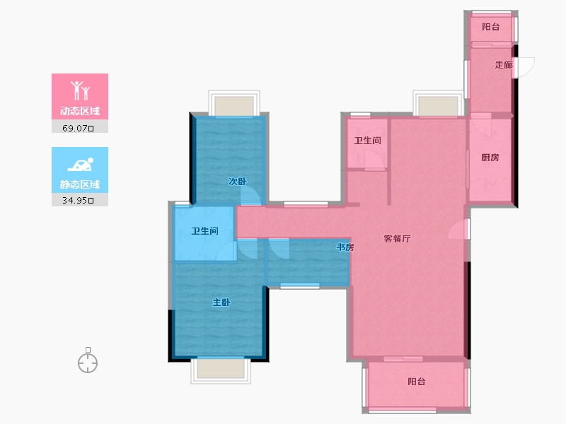 江西省-赣州市-豪门新城-99.69-户型库-动静分区