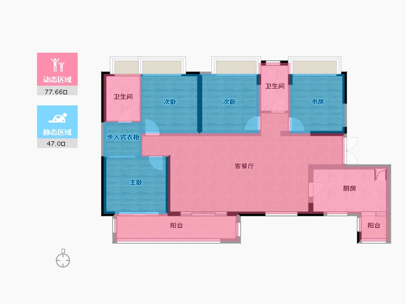 贵州省-贵阳市-华润国际-120.00-户型库-动静分区