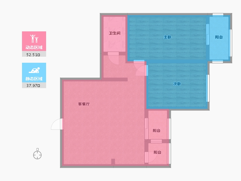 天津-天津市-huixi-90.00-户型库-动静分区