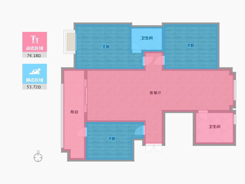 山东省-临沂市-景城花园-117.00-户型库-动静分区