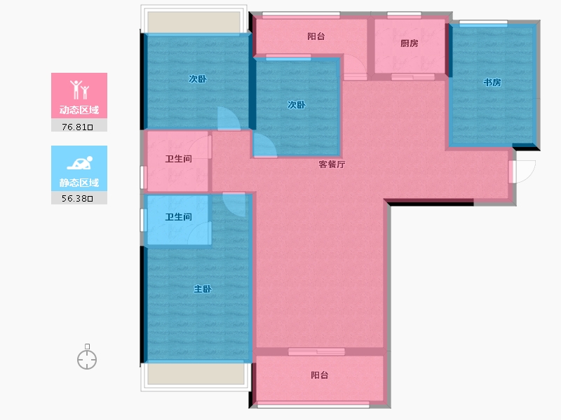 广东省-揭阳市-盛世华府-118.70-户型库-动静分区