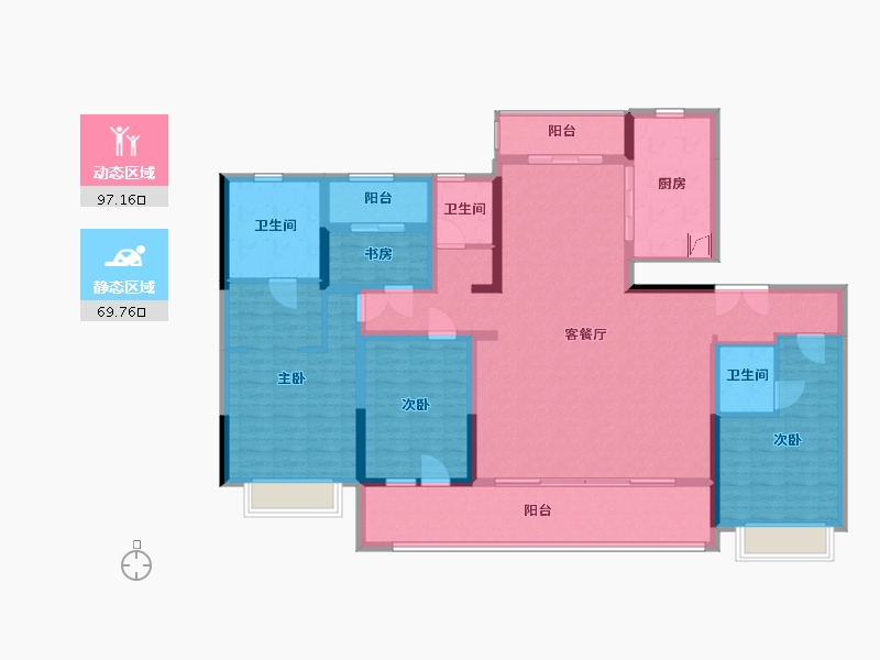 江苏省-常州市-熙华雅园-151.00-户型库-动静分区