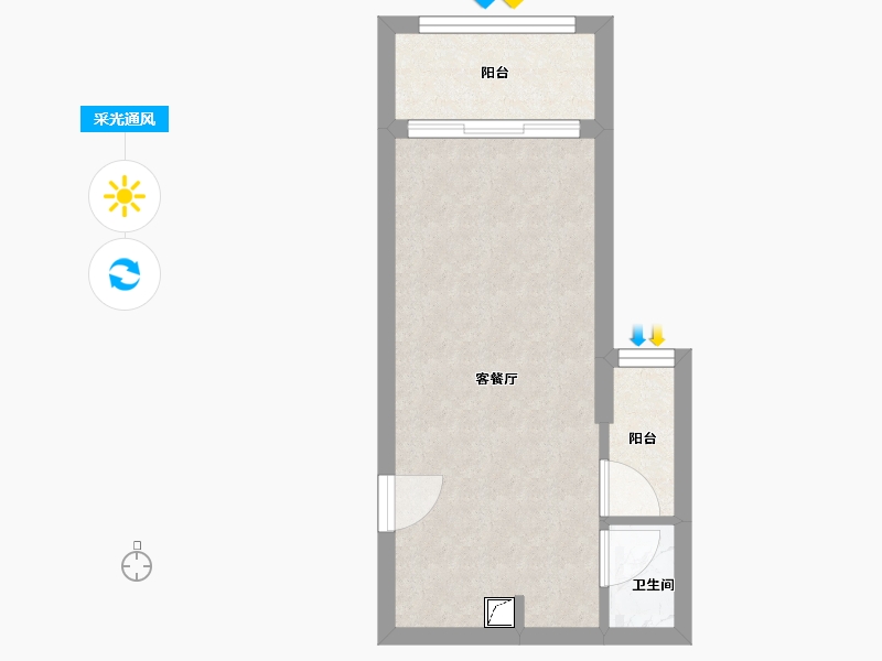 四川省-成都市-龙腾东麓城-35.14-户型库-采光通风