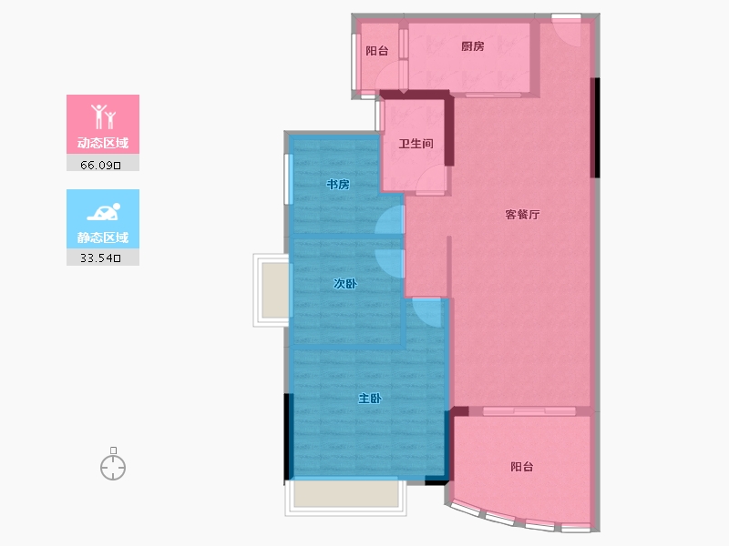 湖北省-咸宁市-泉韵小区-90.00-户型库-动静分区