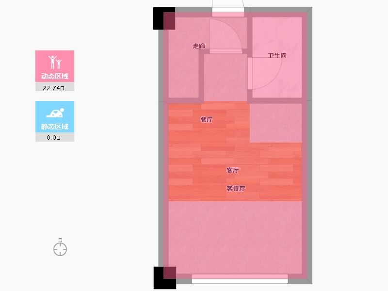 湖北省-武汉市-泊湖澜岸-23.00-户型库-动静分区