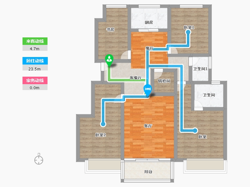 浙江省-湖州市-桐昆名仕府-96.02-户型库-动静线