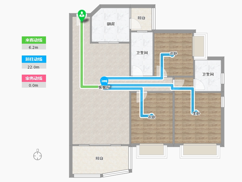 广东省-中山市-永怡·聚豪园-97.54-户型库-动静线