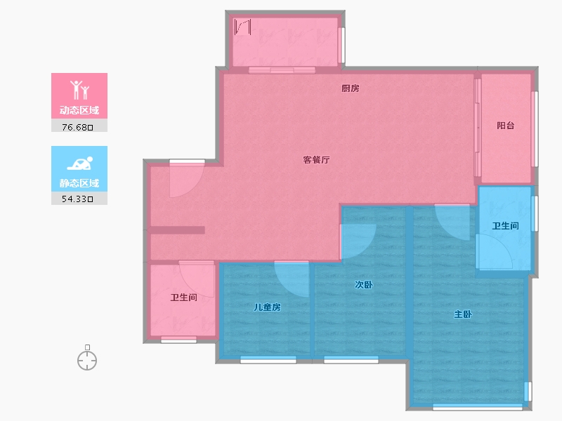 广东省-佛山市-绿城桂语兰庭-120.00-户型库-动静分区