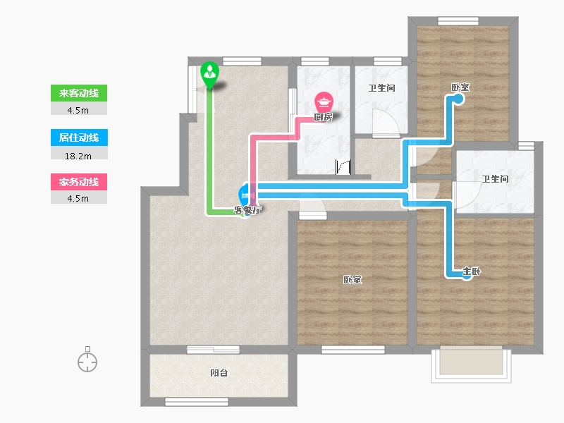 河南省-郑州市-汇泉西悦城-六号院-92.00-户型库-动静线