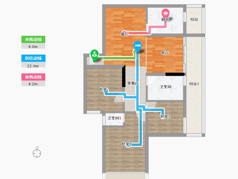 广东省-惠州市-汇一城-86.37-户型库-动静线