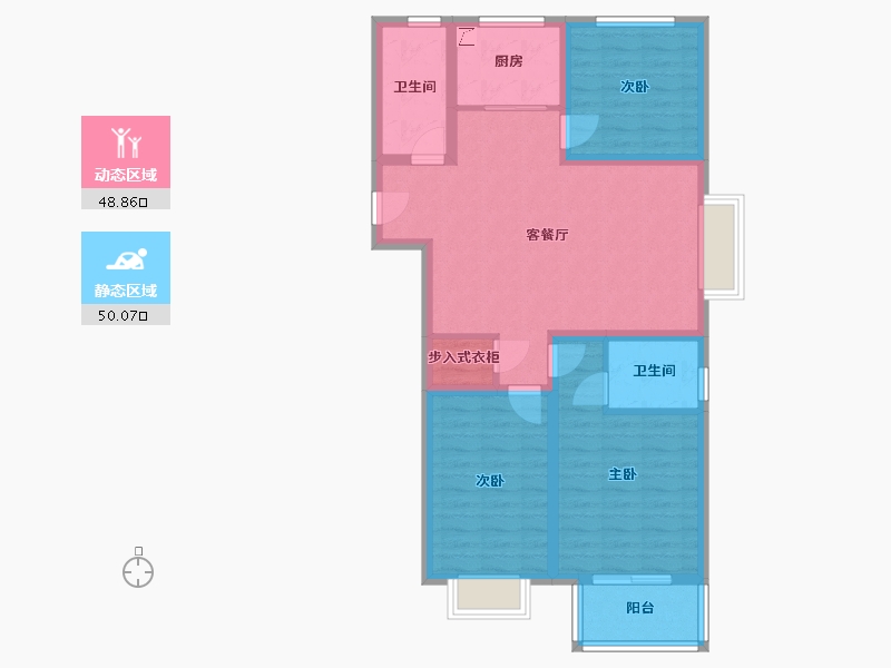 山西省-太原市-靖烨天朗美域-100.00-户型库-动静分区