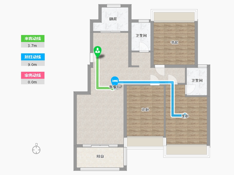 江西省-抚州市-美墅-98.00-户型库-动静线