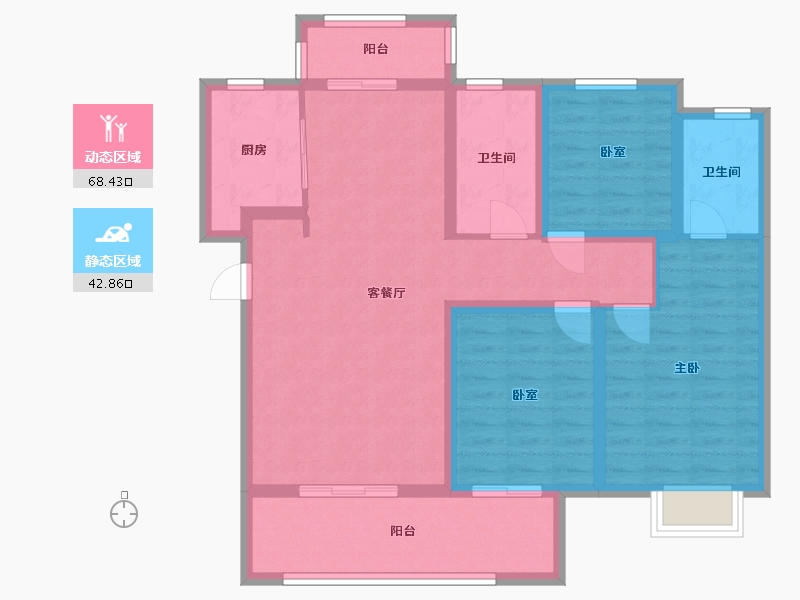 河南省-信阳市-德润.上和府-99.00-户型库-动静分区