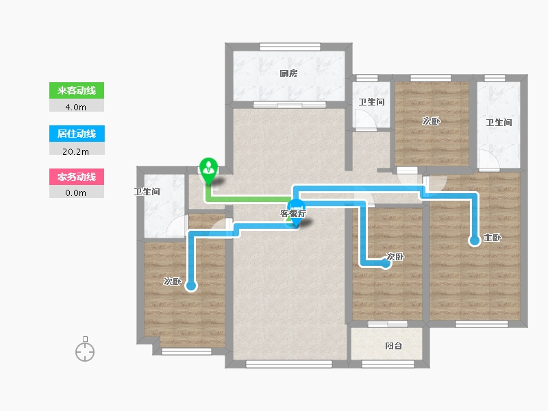 河北省-衡水市-天正公馆-100.00-户型库-动静线