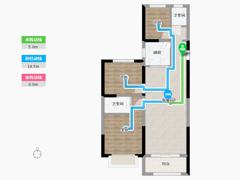 河南省-郑州市-亚星环翠居-90.00-户型库-动静线