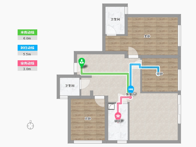 四川省-宜宾市-中央领御-88.90-户型库-动静线