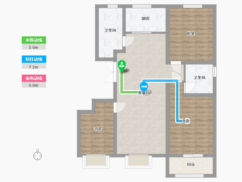 河北省-邯郸市-泰和阳光-21.80-户型库-动静线