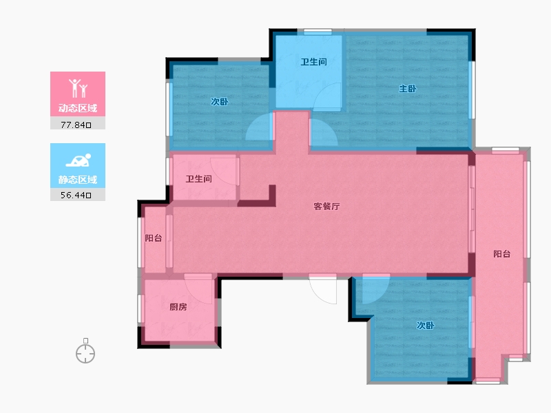 山东省-枣庄市-和馨园-121.12-户型库-动静分区