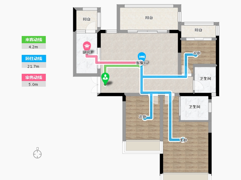 四川省-成都市-禹通宝誉府-109.00-户型库-动静线