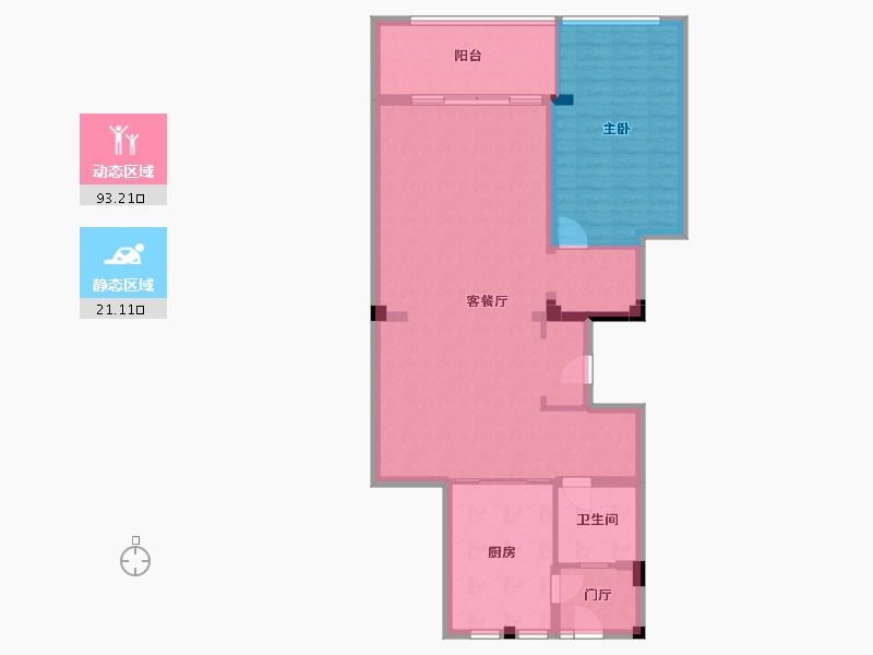 江苏省-苏州市-昆玉九里山庄-240.00-户型库-动静分区