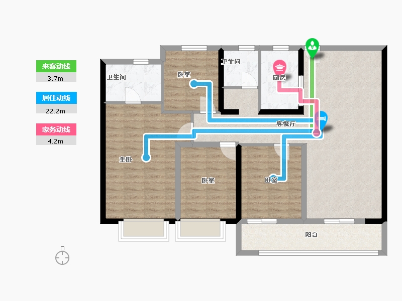 福建省-莆田市-融信府-105.00-户型库-动静线