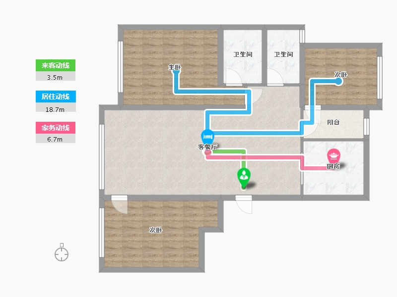 贵州省-六盘水市-月亮湾小区-96.20-户型库-动静线