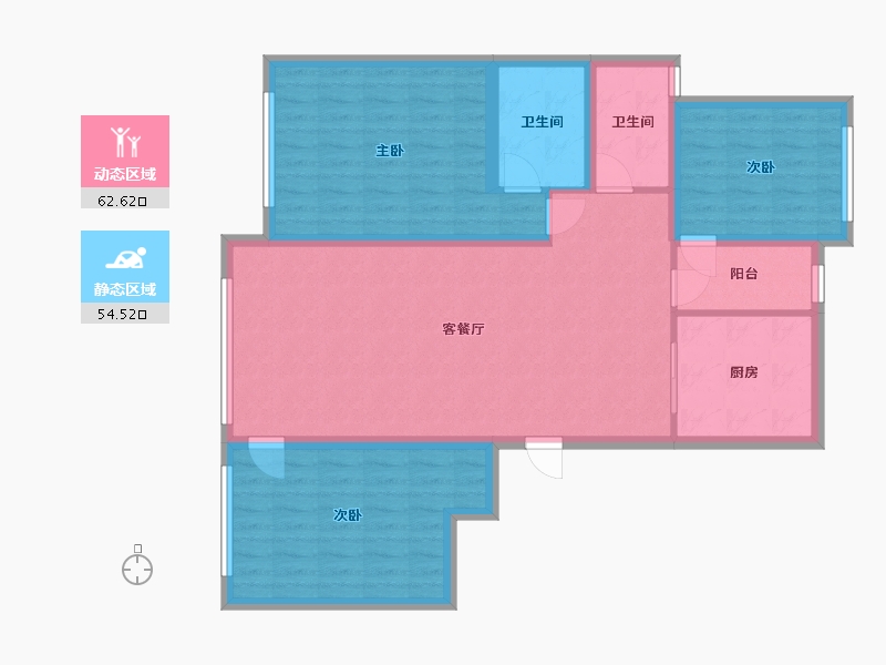 贵州省-六盘水市-月亮湾小区-96.20-户型库-动静分区