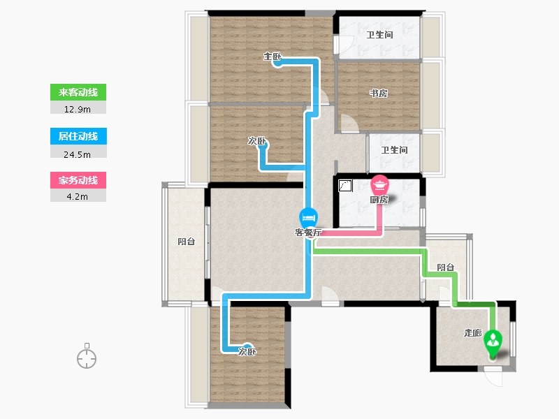 浙江省-温州市-碧桂园未来城-139.00-户型库-动静线