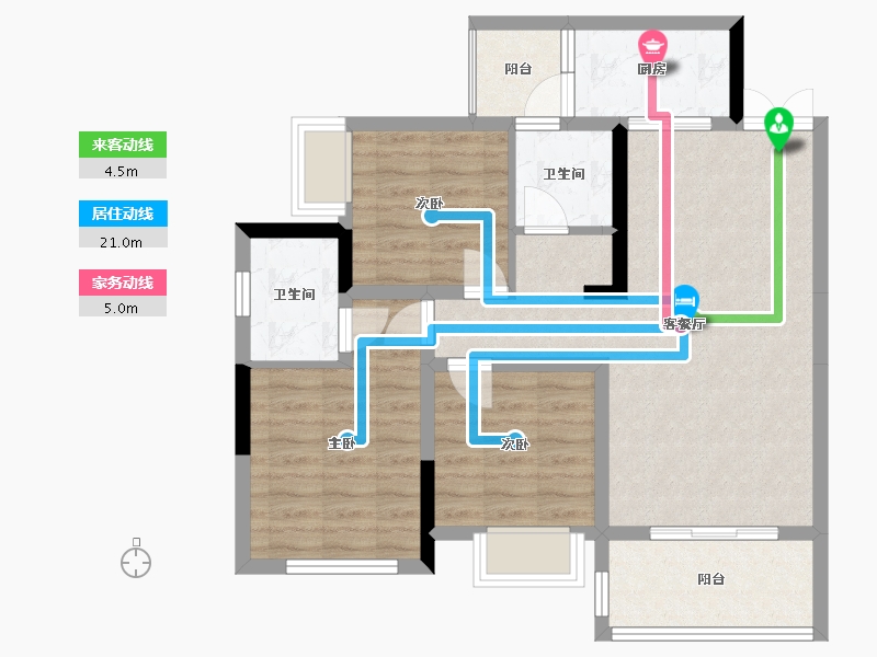 四川省-乐山市-邦辰玺院-98.00-户型库-动静线