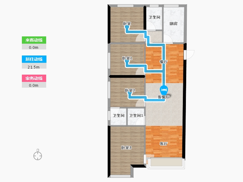 吉林省-吉林市-学府里-99.93-户型库-动静线