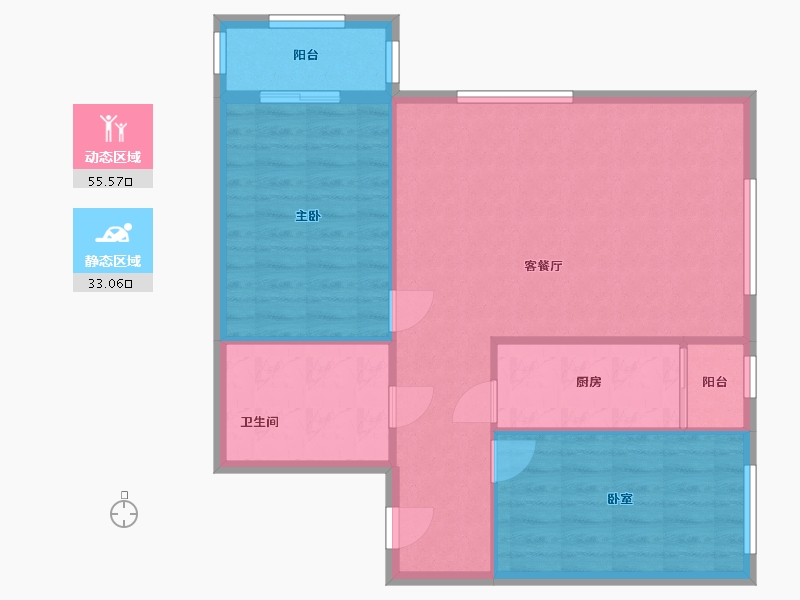 北京-北京市-海淀建西苑-80.00-户型库-动静分区