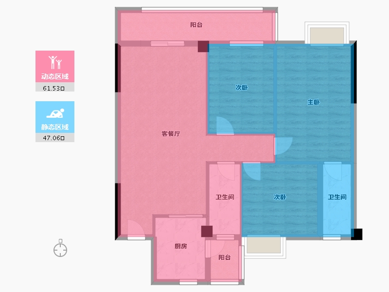 广东省-梅州市-佳旺尚江府-110.00-户型库-动静分区