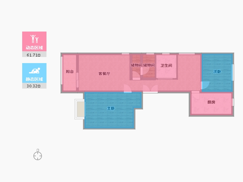 山西省-临汾市-88-89.00-户型库-动静分区