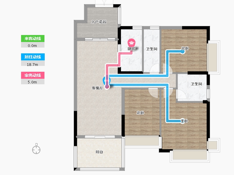 广东省-中山市-蓝天金地-108.00-户型库-动静线