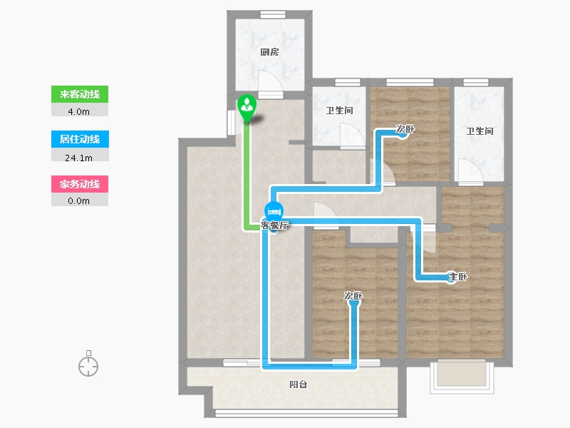 陕西省-西安市-富力开远城-100.00-户型库-动静线