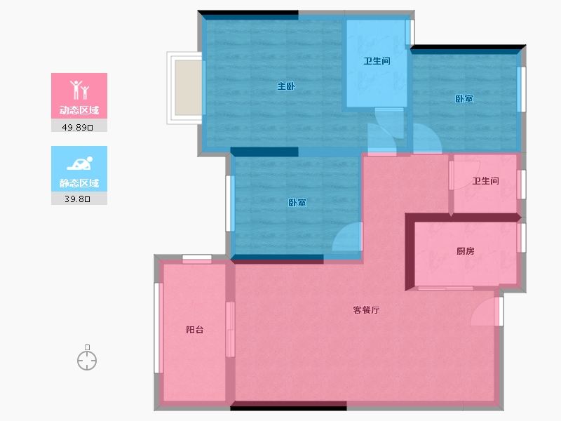 江西省-宜春市-瑞景园-80.00-户型库-动静分区