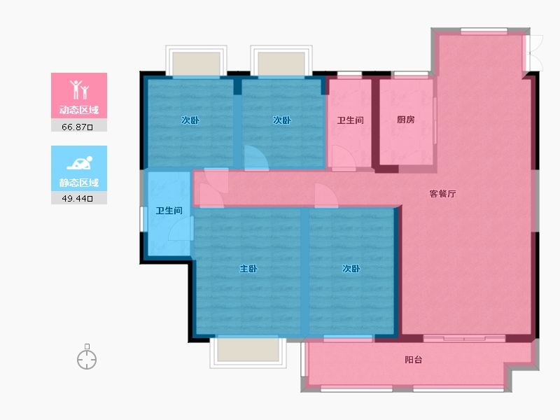 江西省-赣州市-未来城-112.24-户型库-动静分区