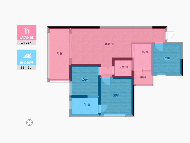 四川省-南充市-一品江城-83.44-户型库-动静分区