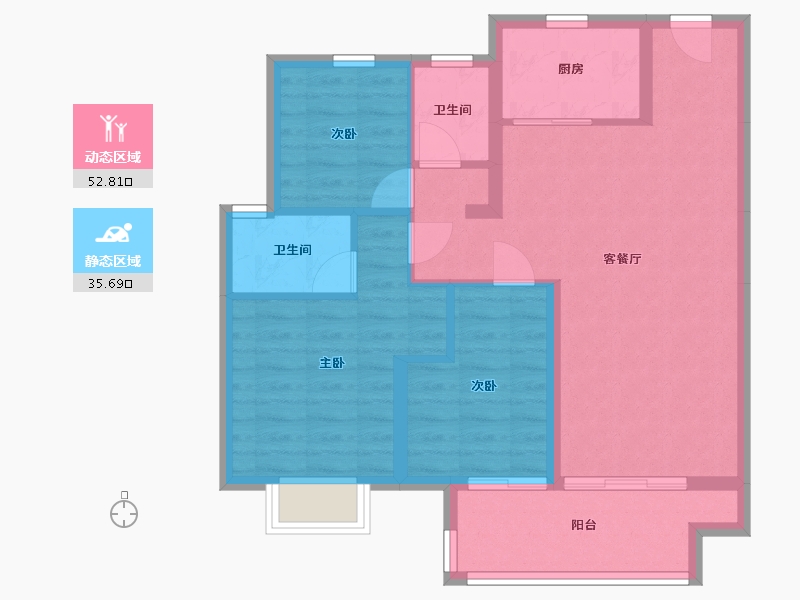 江苏省-常州市-都会江来-88.00-户型库-动静分区